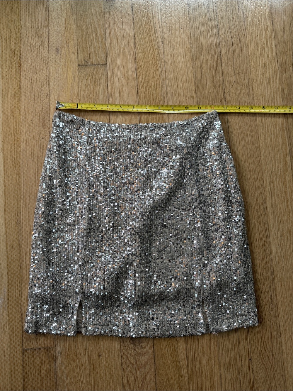 love on a hanger Silver/gold Sequin Mini Skirt